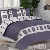 Duvet Cover, Duvet Cover Set, Complete Duvet Cover Set, Lassi Gray Stripe Duvet Cover, Bedding Set
